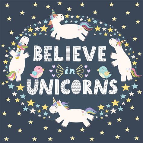 Believe In Unicorns Collection 107 Files Векторные клипарты