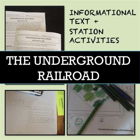 Civil War Underground Railroad Activity Informational Text Plus 4