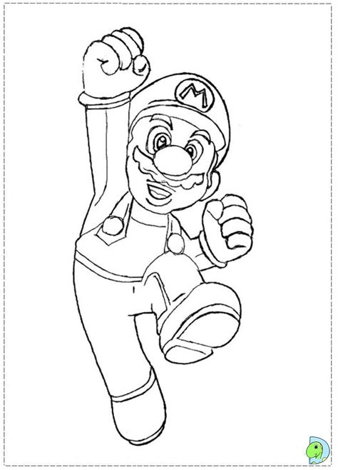 Colouring pages cartoon super mario bros printable for preschool. Super Mario Bros Coloring page- DinoKids.org