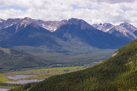 Rocky Mountains In Summer A Wonderful Day Summer Cloudy With
