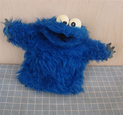 Vintage Cookie Monster Hand Puppet Sesame Street 1976 1902994316