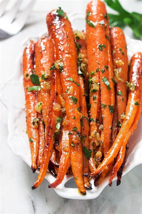 Honey Garlic Butter Roasted Carrots Recipe How To Roasted Carrots