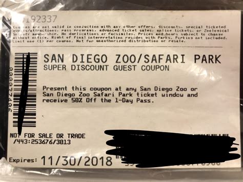 Free 50 Off Coupons To Sd Zoo Or Safari Park Expires 11302018 R