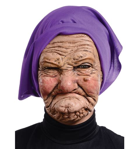 Granny Old Grandma Grandmother Old Woman Womens Costume 34 Latex Mask