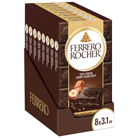 Buy Ferrero Rocher Premium Chocolate Bars Dark Chocolate Hazelnut