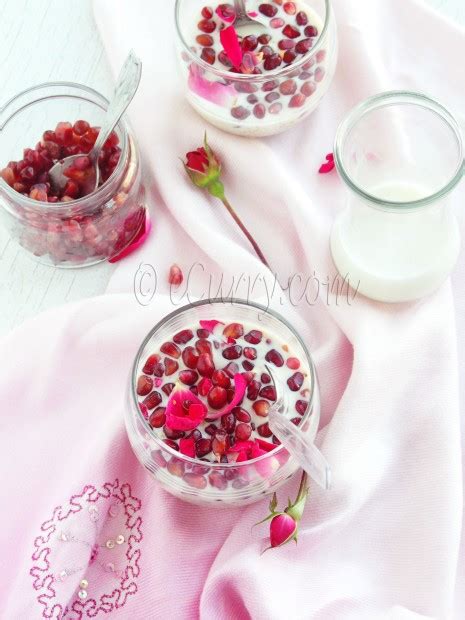 Quinoa Pudding With Rose And Pomegranate Ecurry The Recipe Blog