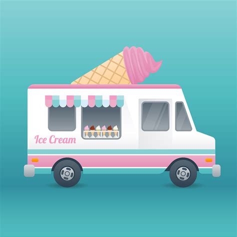 ice cream truck vector    vectors clipart graphics vector art
