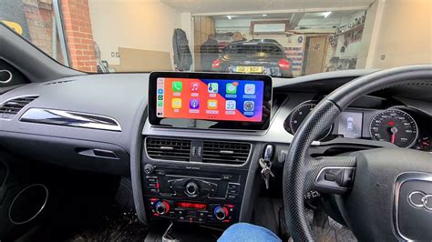 audi a4 b8 stereo upgrade 10 25 hd apple carplay android auto phone mirroring and reverse