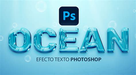 How To Make Ocean Text Effect In Photoshop Free And Editable