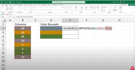Como Sumar Celdas Por Color En Excel