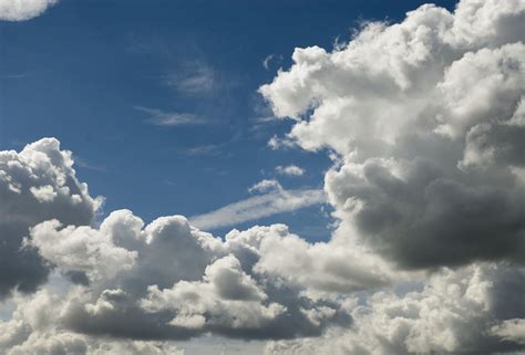 Free Clouds And Dark Blue Sky Stock Photo