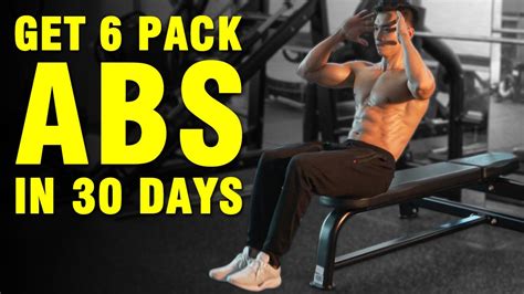 Get Six Pack Abs In 30 Days Sets And Reps Included Youtube