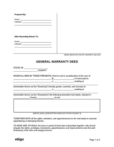 Free Deed Forms Pdf Word
