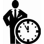 Icon Hours Management Clipart Line Icons Clock