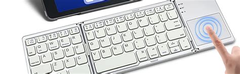 Foldable Bluetooth Keyboard With Touchpad Wireless Touch Keyboard
