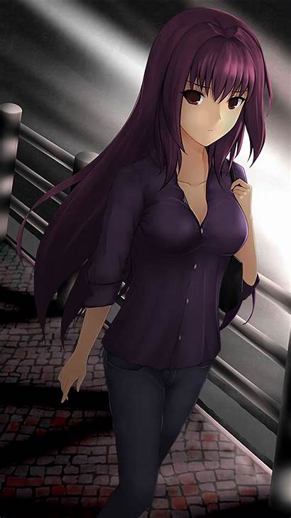 Scathach Casual Fate Gallsource Anime Redd