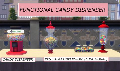 Mod The Sims Functional Candy Dispenser With Edible Candies Sims