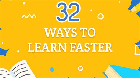 32 Great Tips To Learn Faster Learn Better Infographic