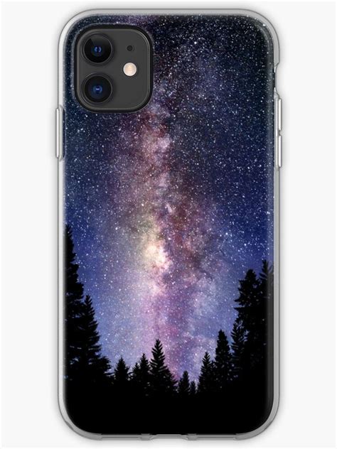 Starry Night Forest Galaxy Stars Iphone Case And Cover By Kabanaba