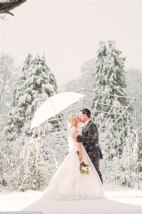 Newlyweds Have A White Wedding After Freak Blizzard On Their Big Day