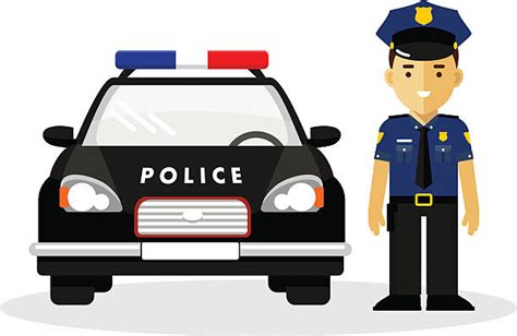 Police Car Illustrations Royalty Free Vector Graphics