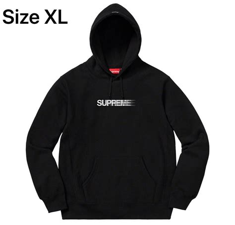 Supreme Supreme Motion Logo Hoodie Black Size Xlarge Ss20