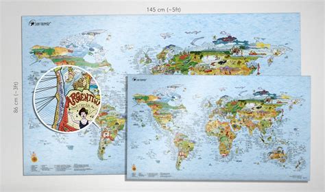 Surftrip Map The Best Surf Spots On A World Map Poster