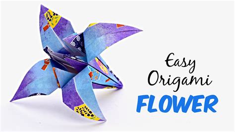 How To Make An Origami Flower Easy Traditional Japanese Origami Iris