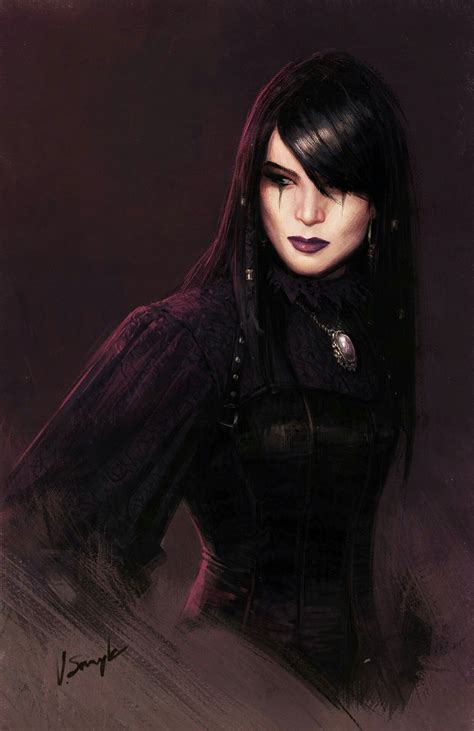 pin by ₳₦₳Ɽ₵ⱧɎ on character art purple goth character portraits concept art characters