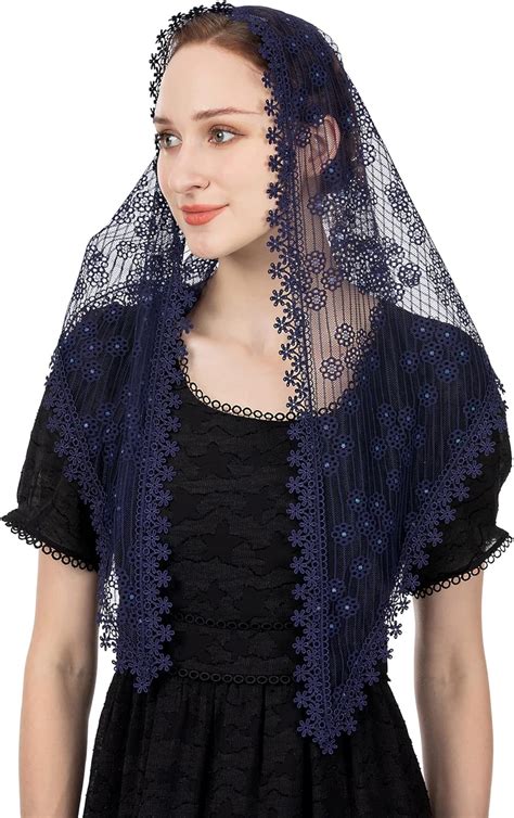 Buy Wgior Veils For Church Lace Chapel Veils Catholic Veil Triangle