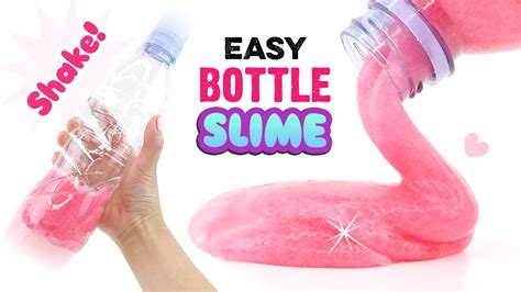 How To Make Slime With A Bottle 30 Seconds No Mess No Bowl No
