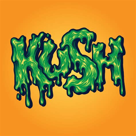 Kush Schrift Schmelzende Vektorillustrationen 4306079 Vektor Kunst Bei