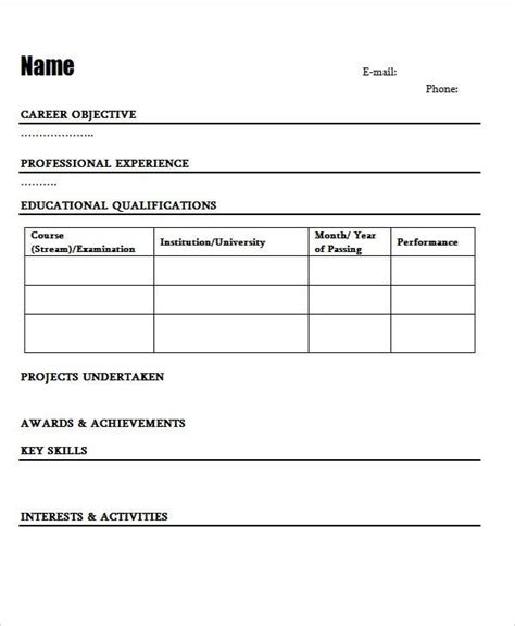 This free resume template for word is one of many templates accessible directly through ms word's own template gallery. Resume Format Doc Download For Fresher - Contoh Makalah