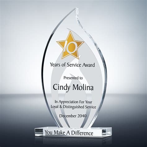 10 Years Of Service Award 005 1 Wording Ideas Diy Awards