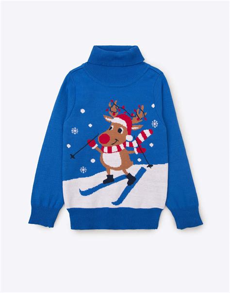 Рождественский свитер с оленем BSW001440-1 купить по цене от 199 рублей с доставкой по России