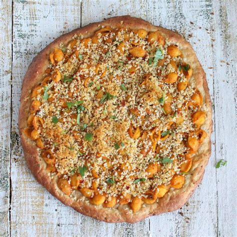 Chipotle Mac And Cheese Pizza With Kamut Wheat Cashew Crust Vegan