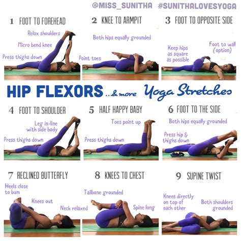 Yoga Sequence To Stretch Those Hip Flexors Hamstrings Miss Sunitha