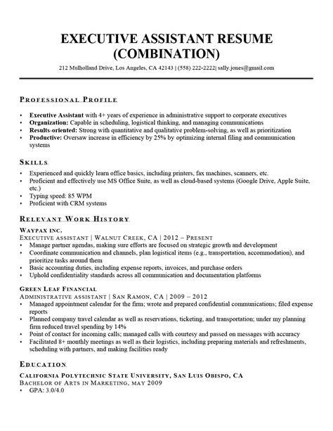 Executive Administrative Assistant Resume Examples Resume Example Gallery SexiezPicz Web Porn