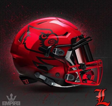 University Of Louisville Cardinals Custom Design Ncaa Football Helmet
