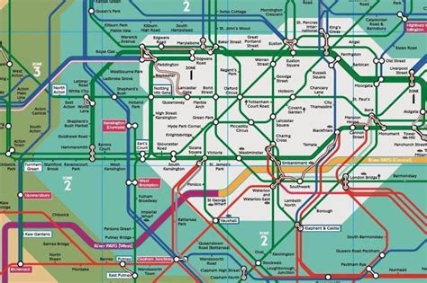 Revealed The Secret London Tube Map Used By Tfl Employees London