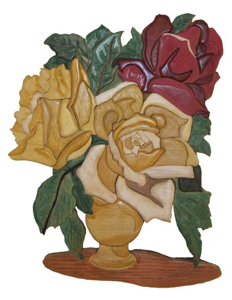 Rose Vase Intarsia Pattern Intarsia Patterns The Winfield Collection