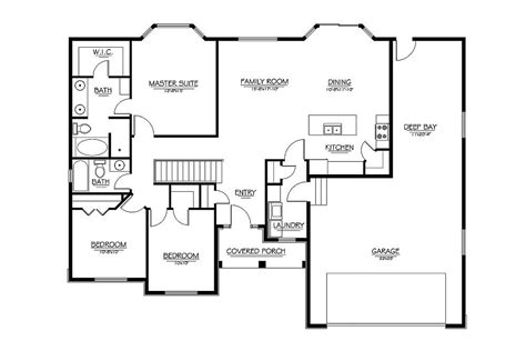 Home Ramblers Single Level Rambler Plan House Plans 11677