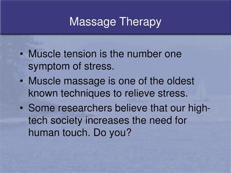 Ppt Massage Therapy Powerpoint Presentation Free Download Id174691