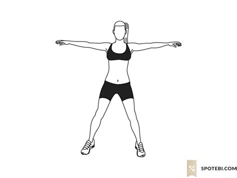Arms Cross Side Lunge Illustrated Exercise Guide Workout Guide