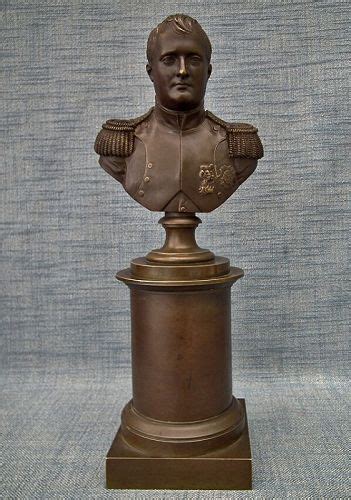 Antique 19th Century Bronze Sculpture Busts Of Napoleon Bonaparte Item