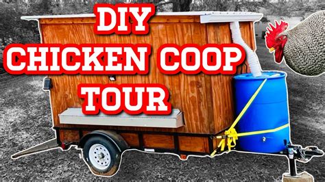 Egg Mobile Chicken Coop Tour With Design Plans Youtube