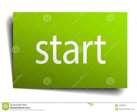 Start sign stock vector. Illustration of button, start - 122509674