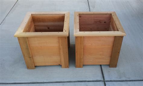 Cedar Planter Box Step By Step Plans 14in 18in And 24in Sizes Etsy Canada