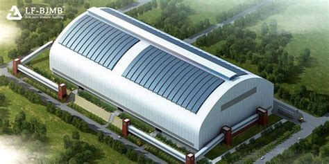 Prefab Long Span Space Frame Coal Storage Shed Of Coal Power Plant
