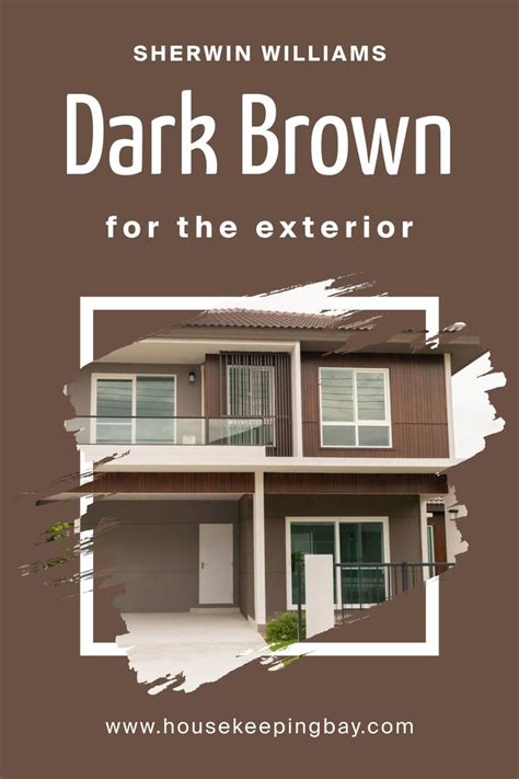 Dark Brown Sw 7520 For The Exterior By Sherwin Williams Dark Brown